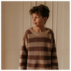 Yuki Pull Chunky Coton Bio Rayé ||Enfant Pulls, Gilets|Pulls, Gilets