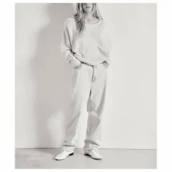 Clearance American Vintage Pull Col Bateau Damsville Laine | Rose chiné