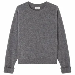 American Vintage Pull Col Bateau Vitow Alpaga et Laine ||Femme Pulls, Gilets