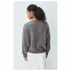 American Vintage Pull Col Bateau Vitow Alpaga et Laine ||Femme Pulls, Gilets