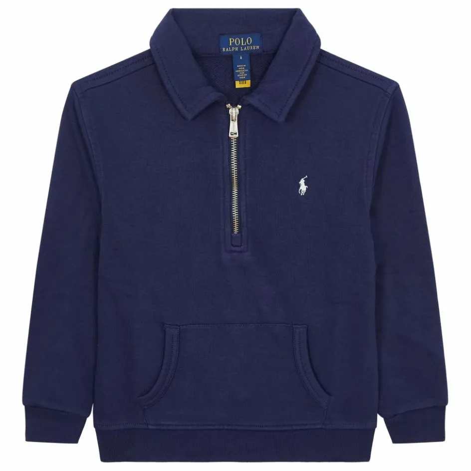 Clearance Ralph Lauren Pull Col Camionneur | Bleu marine
