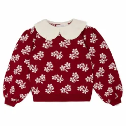 Enfant Mipounet Pulls, Gilets|Pulls, Gilets*Pull Col Claudine Lila Laine Mérinos |