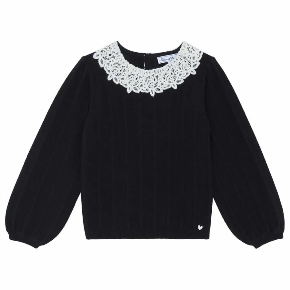New Pull Col Dentelle | Enfant Pulls, Gilets