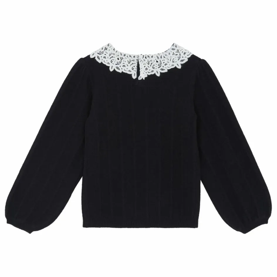 New Pull Col Dentelle | Enfant Pulls, Gilets