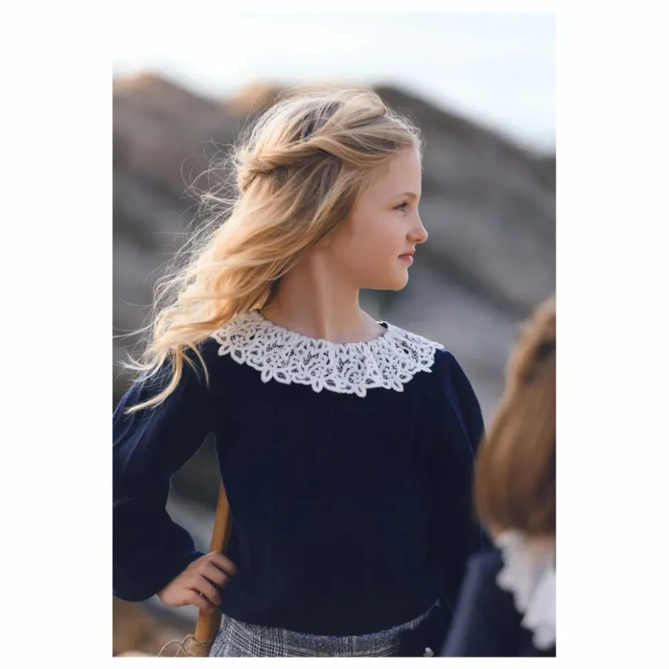 New Pull Col Dentelle | Enfant Pulls, Gilets