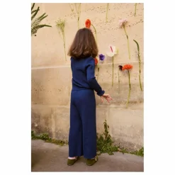 Clearance Louise Misha Pull Col Froncé Java Laine | Bleu marine