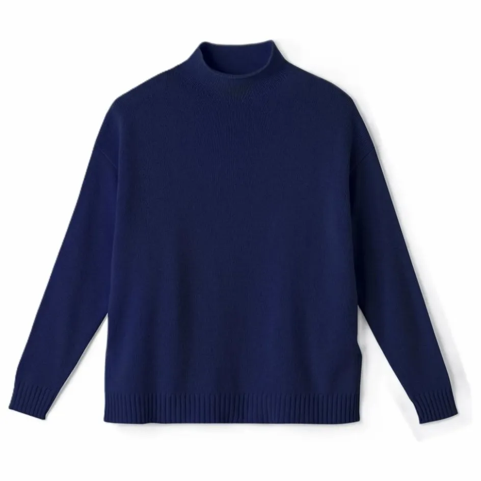 Bompard Pull Col Montant Ample Cachemire ||Femme Pulls, Gilets