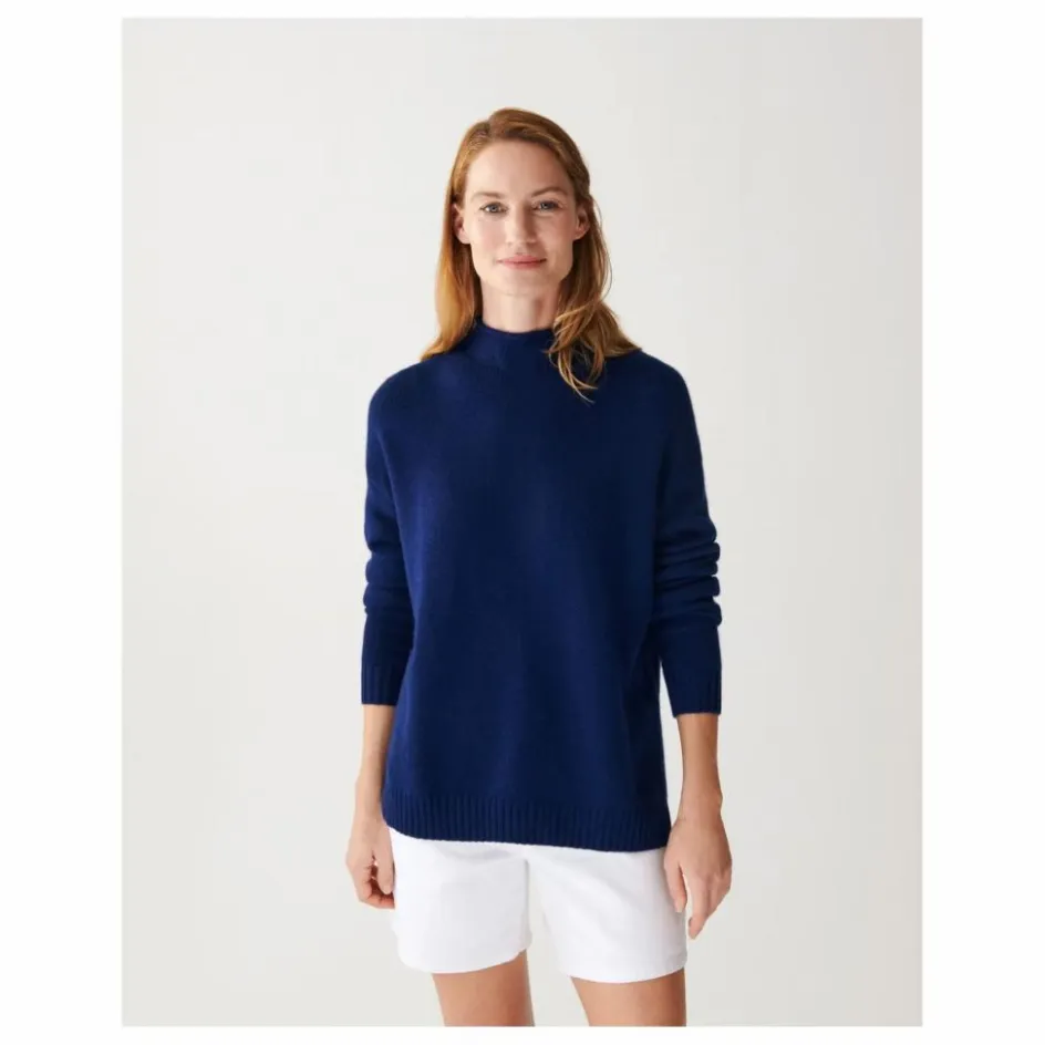 Bompard Pull Col Montant Ample Cachemire ||Femme Pulls, Gilets