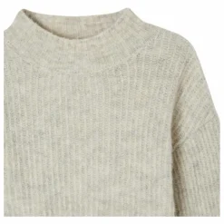New American Vintage Pull Col Montant East Alpaga | Ecru chiné