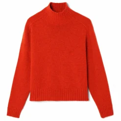 Best Bompard Pull Col Montant Manches Marteau Cachemire | Rouge