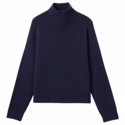 Bompard Pull Col Montant Manches Marteau Cachemire ||Femme Pulls, Gilets