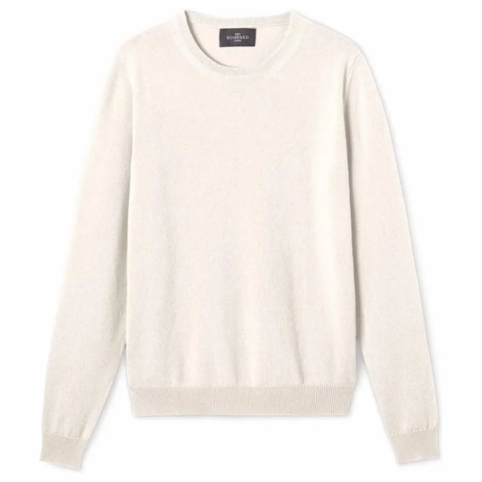Bompard Pull Col Rond Classique Cachemire | Naturel