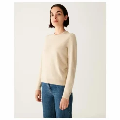 Bompard Pull Col Rond Classique Cachemire | Naturel