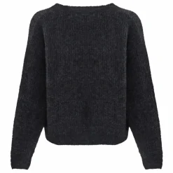 Online American Vintage Pull Col Rond East Alpaga | Gris anthracite chiné