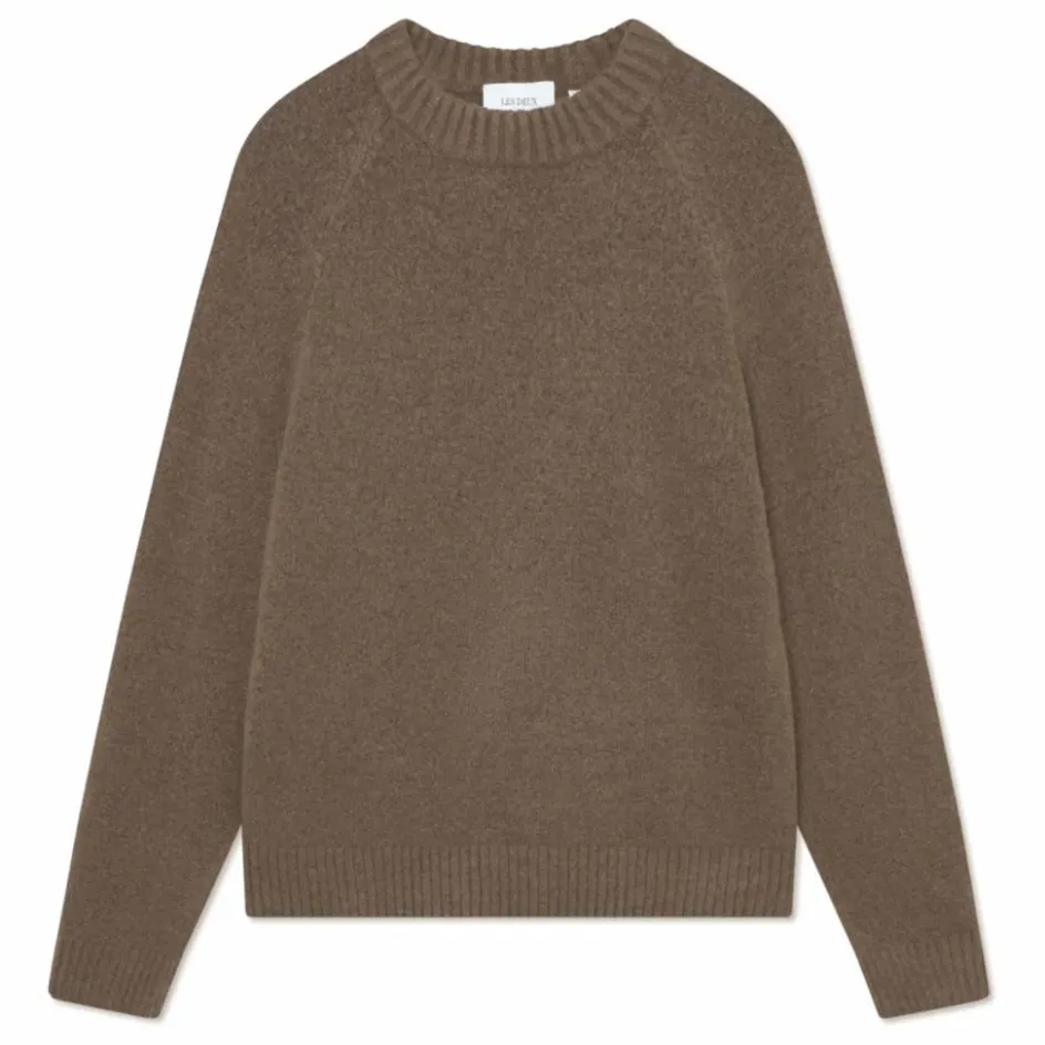 Clearance Les Deux Pull Col Rond Gilbert | Marron
