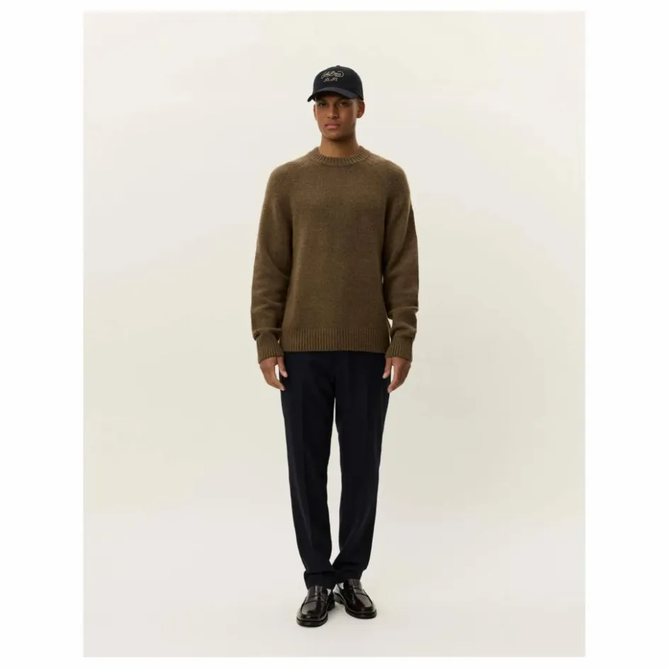 Clearance Les Deux Pull Col Rond Gilbert | Marron