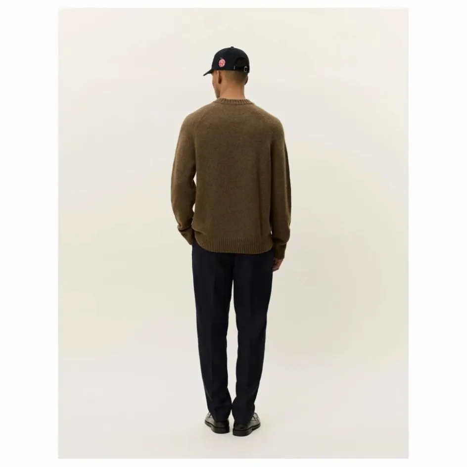 Clearance Les Deux Pull Col Rond Gilbert | Marron