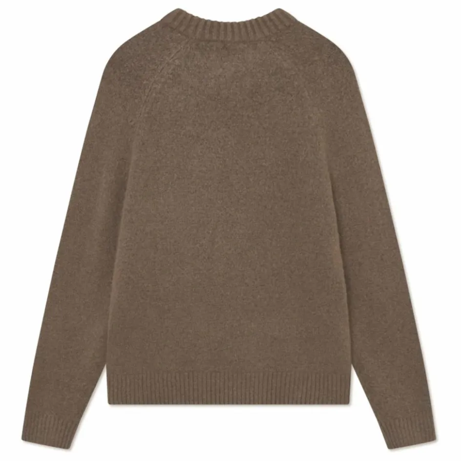Clearance Les Deux Pull Col Rond Gilbert | Marron