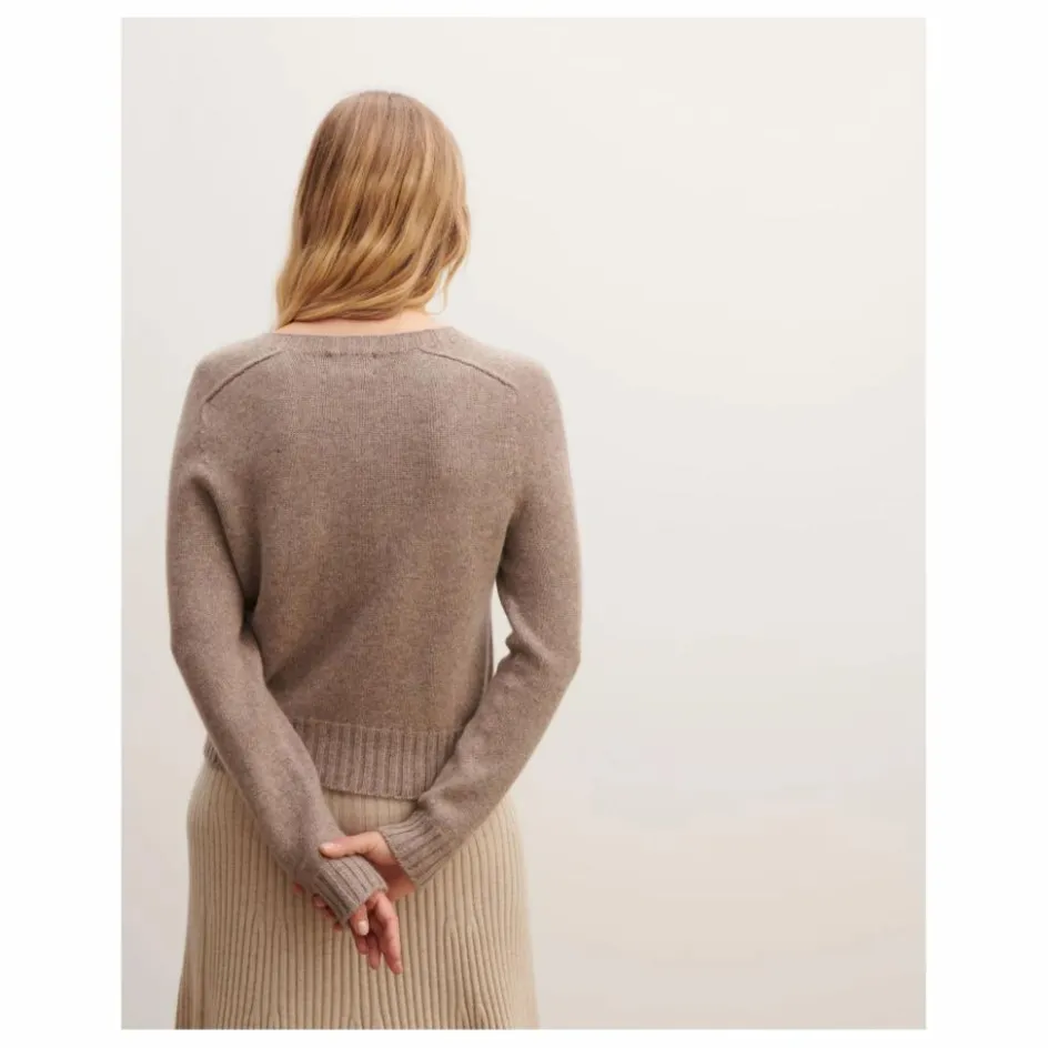 Hot Pull Col Rond Manches Marteau Cachemire | Femme Pulls, Gilets