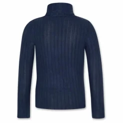 Online AO76 Pull Col Roulé Alora Logo | Bleu marine