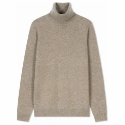 Discount Bompard Pull Col Roulé Classique Cachemire | Beige