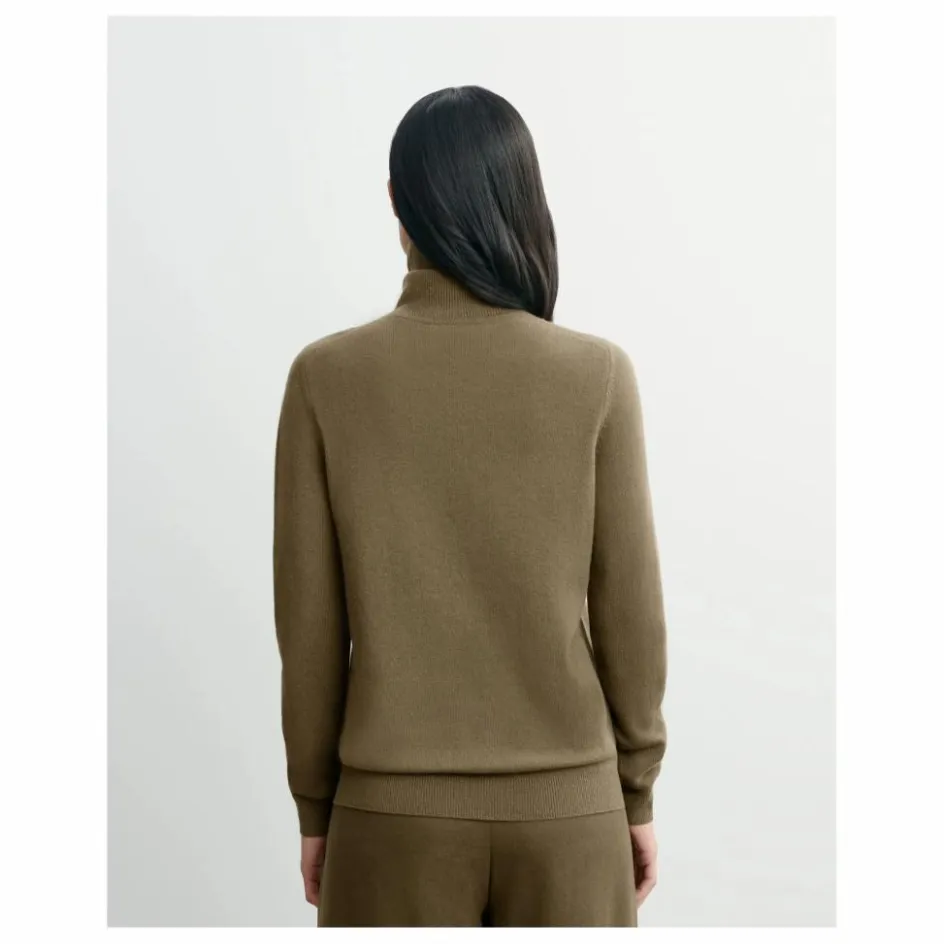 Discount Bompard Pull Col Roulé Classique Cachemire | Beige