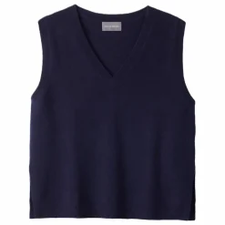 Bompard Pull Col V Sans Manches Ample Cachemire ||Femme Pulls, Gilets
