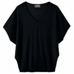Femme Bompard Pulls, Gilets*Pull Col V Ultrafin Chauve-Souris Cachemire et Soie |