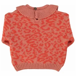 Piupiuchick Pull Col Volants Léopard Laine ||Enfant Pulls, Gilets|Pulls, Gilets