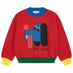 Bobo Choses Pull Colorblock Chien Coton Bio ||Enfant Pulls, Gilets|Pulls, Gilets