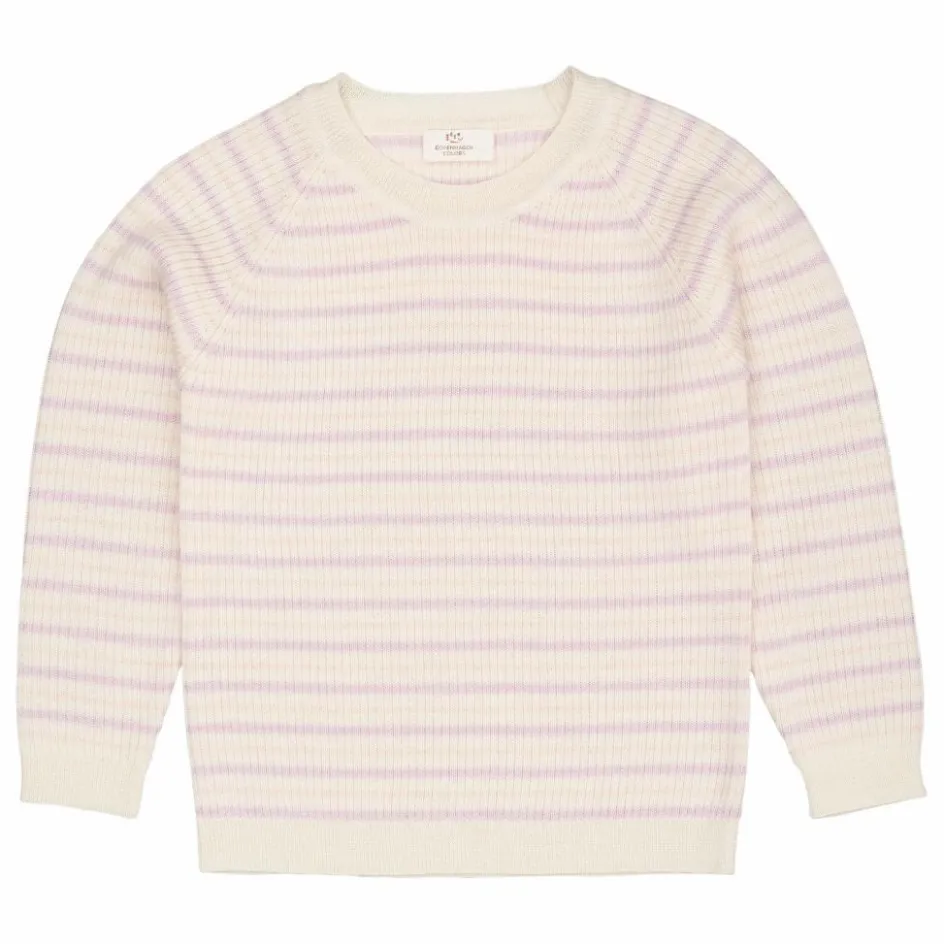 Online Copenhagen Colors Pull Côtelé Rayures Laine Mérinos | Lilas tLilas