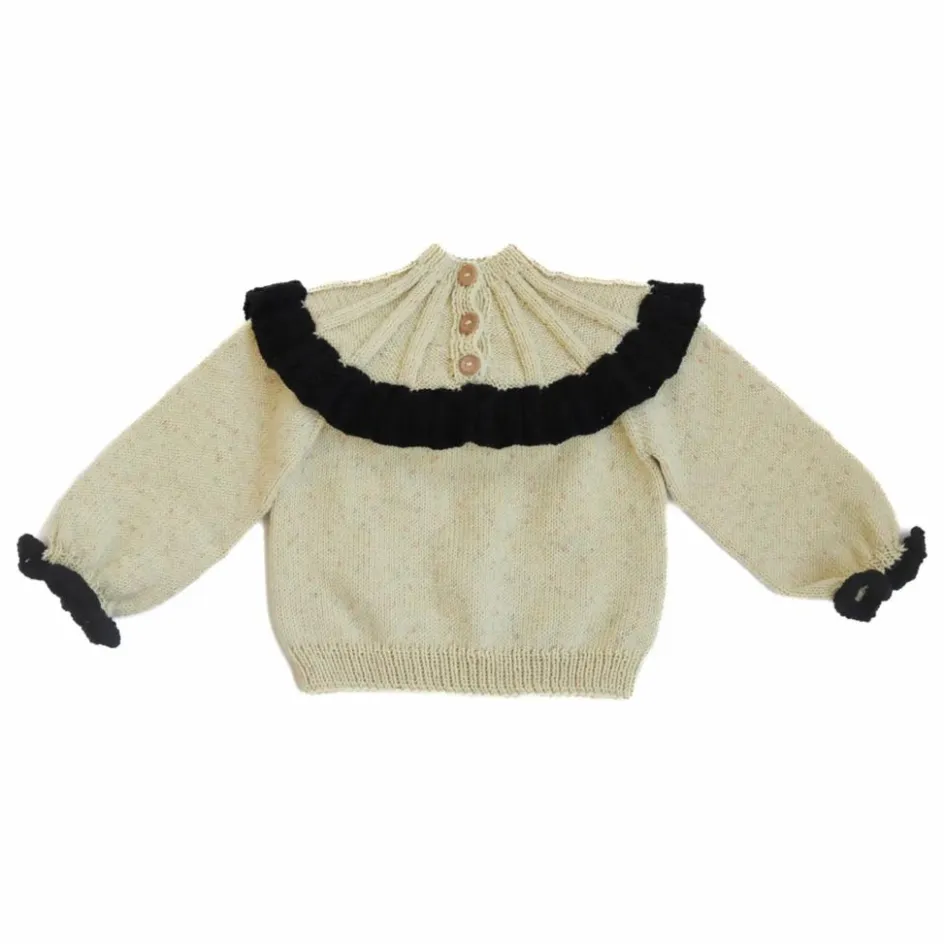 Enfant Kalinka Pulls, Gilets*Pull Dove Laine Mérinos |