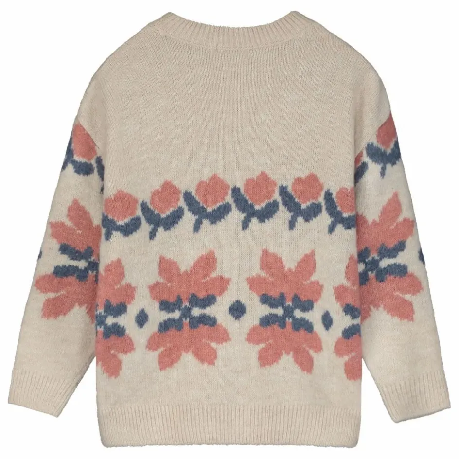 Tangerine Pull Fleuri ||Enfant Pulls, Gilets