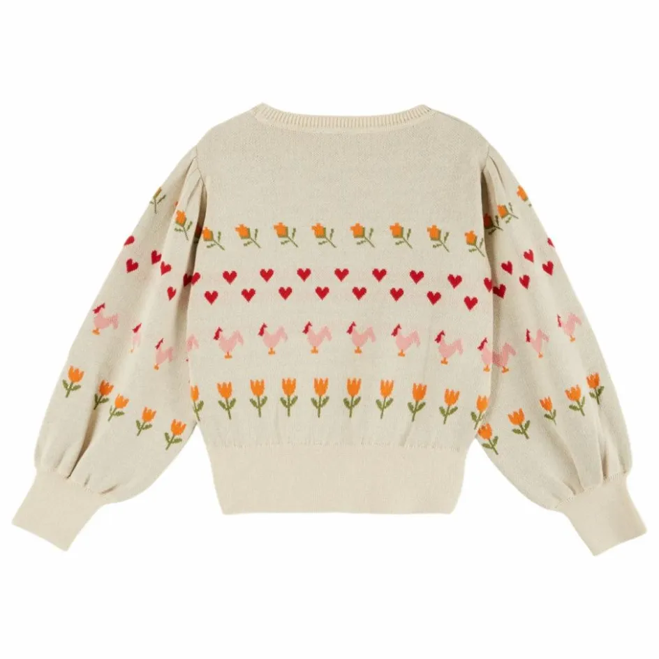 Emile et Ida Pull Fleurs Coton Bio ||Enfant Pulls, Gilets