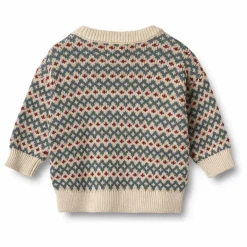 Wheat Pull Harlow Jacquard Coton Bio || Pulls, Gilets|Pulls, Gilets