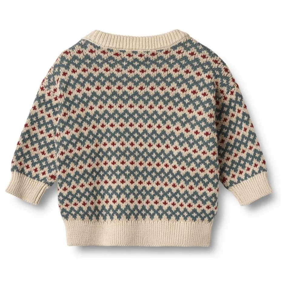 Wheat Pull Harlow Jacquard Coton Bio || Pulls, Gilets|Pulls, Gilets