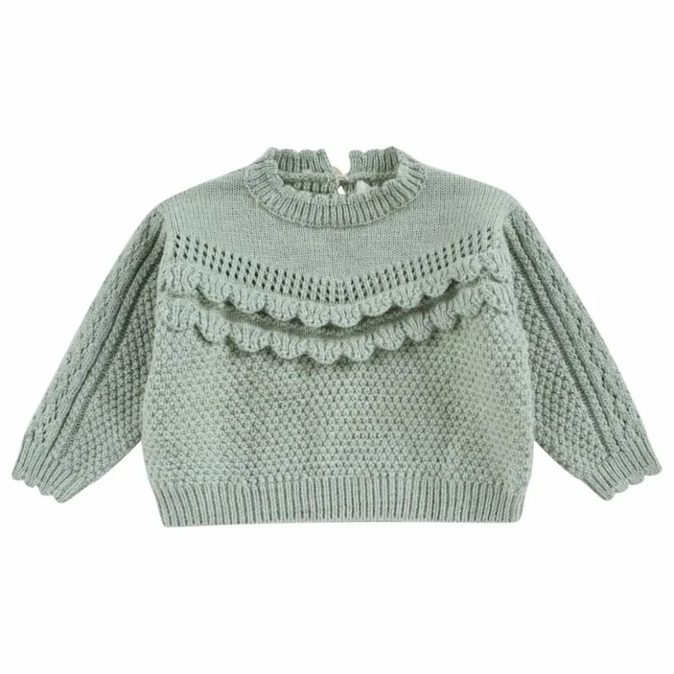 New Louise Misha Pull Ionnisa Maille Fantaisie | Sauge