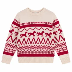 Petit Bateau Pull Jacquard Chevaux Laine ||Enfant Pulls, Gilets