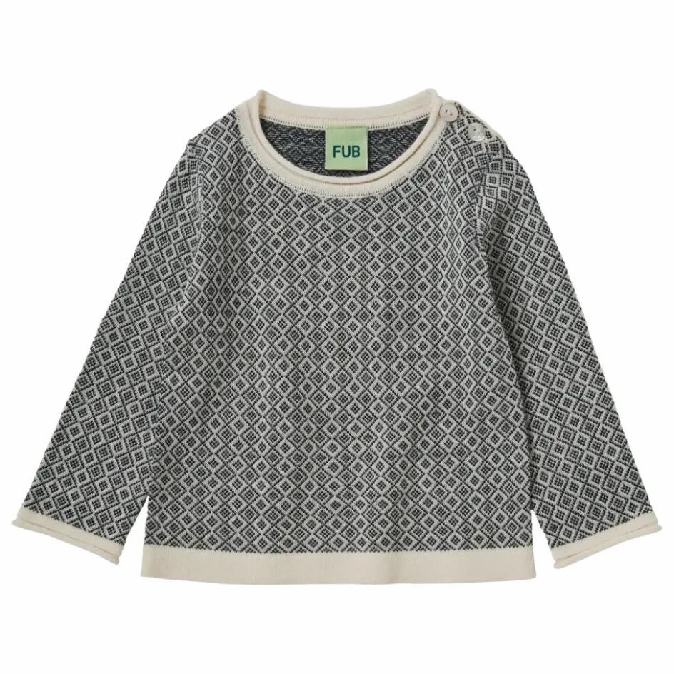 FUB Pulls, Gilets|Pulls, Gilets*Pull Jaquard Maille Extra Fine Laine Mérinos |