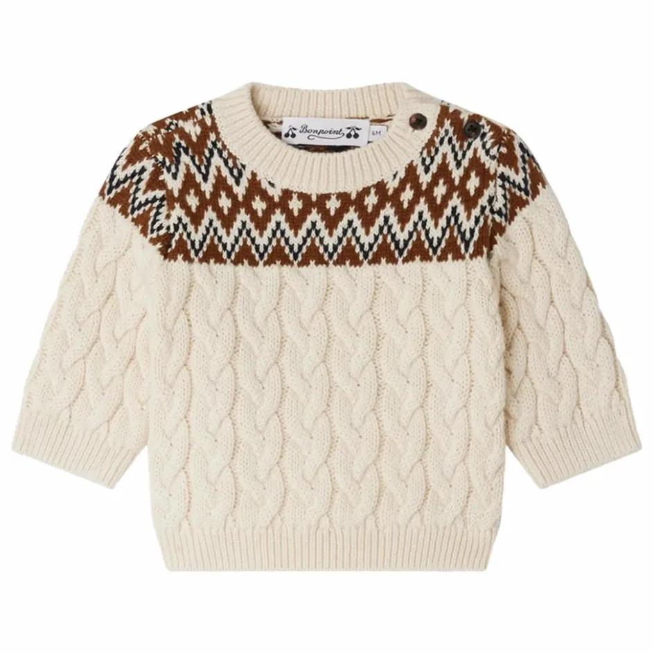 Clearance Bonpoint Pull Joshua Laine | Ecru