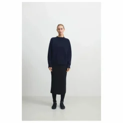 Outlet FUB Pull Laine Mérinos - Collection Femme | Bleu marine