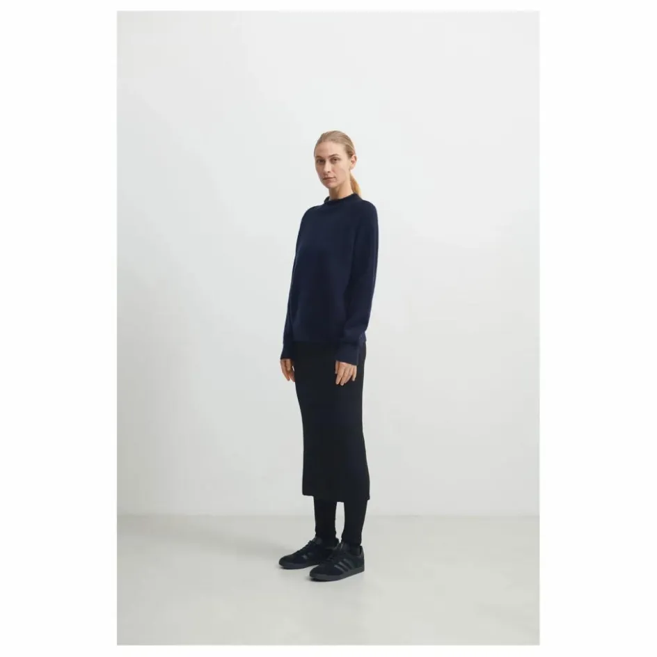 Outlet FUB Pull Laine Mérinos - Collection Femme | Bleu marine