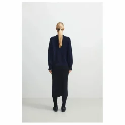 Outlet FUB Pull Laine Mérinos - Collection Femme | Bleu marine