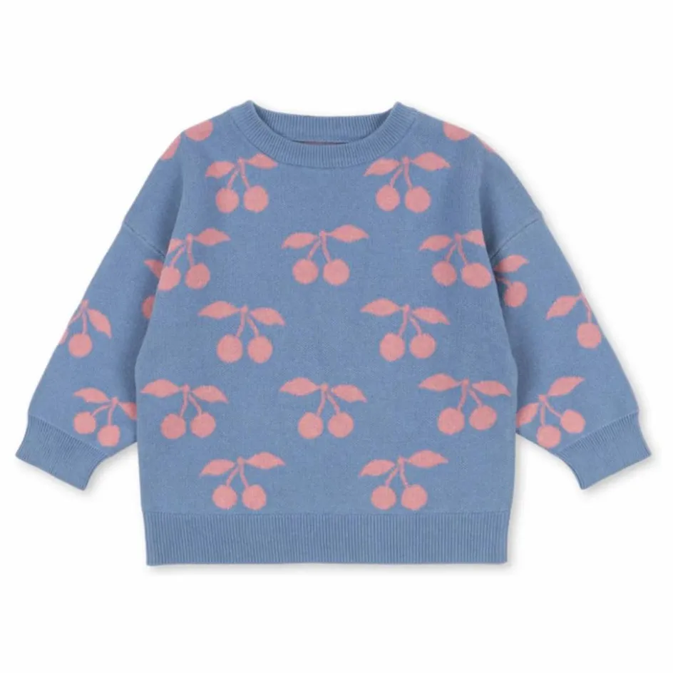 Clearance Pull Lapis Cerises Coton Bio | Enfant Pulls, Gilets|Pulls, Gilets