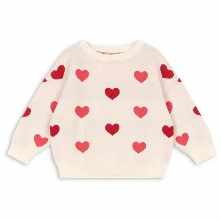 Outlet Pull Lapis Cœurs Coton Bio | Enfant Pulls, Gilets|Pulls, Gilets