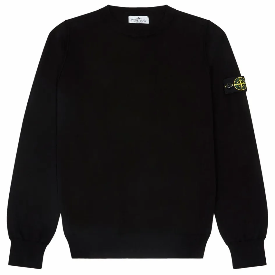 New Stone Island Pull Logo | Noir