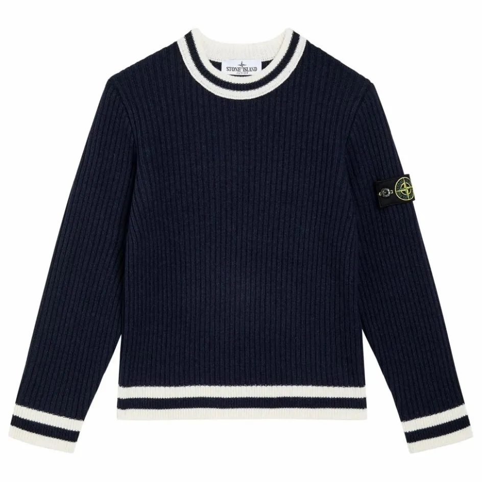 Pull Logo Rayé Laine | Enfant Pulls, Gilets|Pulls, Gilets