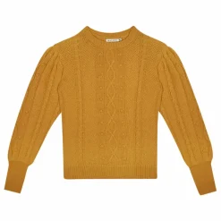 Best the new society Pull Lourdes | Jaune moutarde