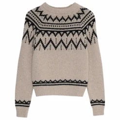 Sale the new society Pull Luna Laine Recyclée | Sable