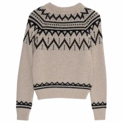 Sale the new society Pull Luna Laine Recyclée | Sable